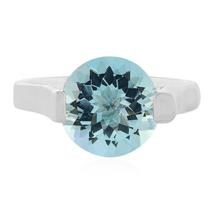 Zilveren ring met een hemel-blauwe topaas 5678AR