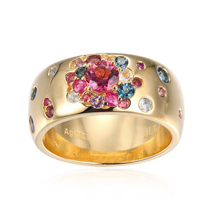Zilveren ring met robijnen (Adela Gold) 5727XW