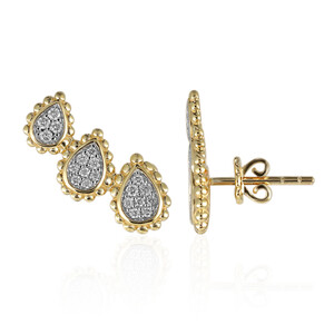 Gouden oorbellen met Diamanten SI1 (G) (Annette) 5960CX