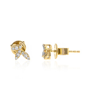 Gouden oorbellen met SI2 (H) Diamanten (CIRARI) 6027YZ