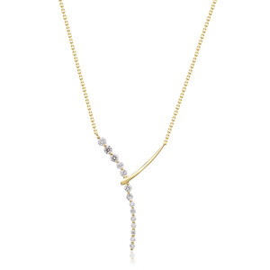 Gouden halsketting met SI2 (H) Diamanten (CIRARI) 6109PQ