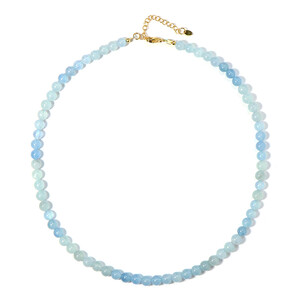 Aquamarine Silver Necklace 6118SL