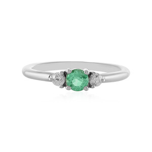 Ethiopian Emerald Silver Ring 6169TL