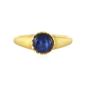 Blue Star Sapphire Silver Ring 6175ST