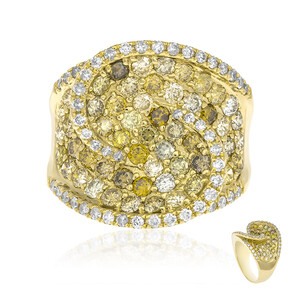 Gouden ring met SI2 Fancy Diamanten (CIRARI)  6218NU