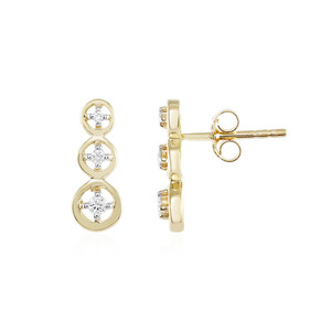 9K SI1 (I) Diamond Gold Earrings 6302XY