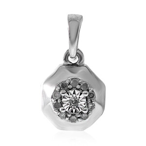 Zilveren hanger met een I3 (H) Diamant 6492QK