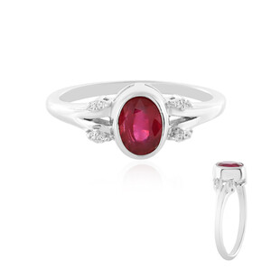 Bemainty Ruby Silver Ring 6495PW