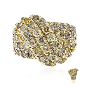 Gouden ring met SI2 Fancy Diamanten (CIRARI)  6612CN