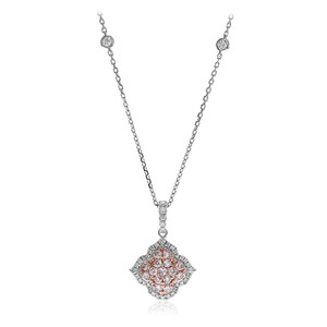 Gouden halsketting met I1 Roze Diamanten (CIRARI) 6634AA
