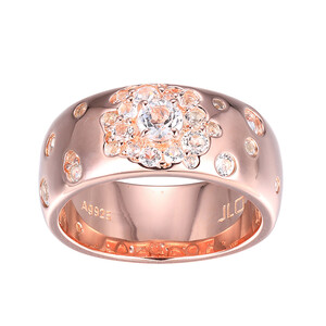 Zilveren ring met een witte topaas (Adela Gold) 6642IF