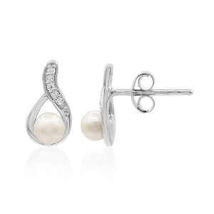 Freshwater pearl Silver Earrings 6642WV