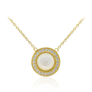 Mother of Pearl Silver Necklace 6719LK