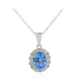 INDIGO BLUE TOPAZ Silver Necklace 6817IT