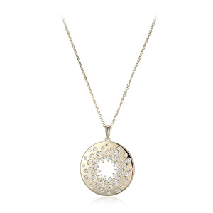 Zircon Silver Necklace 6872NU