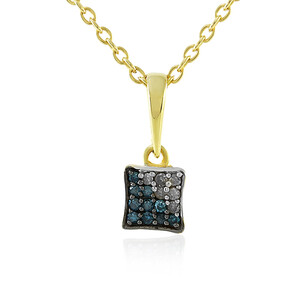 I4 Blue Diamond Silver Necklace 6930MX