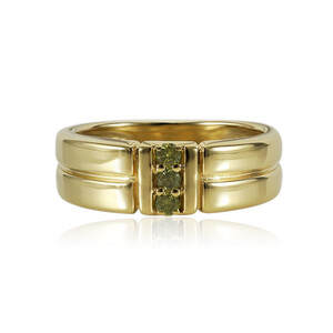 I1 (Yellow Diamond) Silver Ring 6992HZ