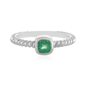 Russian Emerald Silver Ring 7077AY