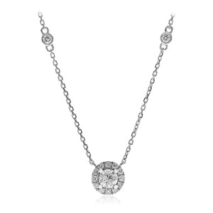 18K SI2 (H) Diamond Gold Necklace (CIRARI) 7115BW