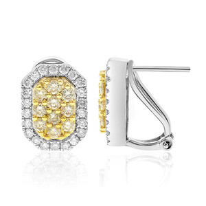 14K SI2 Yellow Diamond Gold Earrings (CIRARI) 7174IE