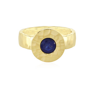 Zilveren ring met een Madagaskar Blauwe Saffier (MONOSONO COLLECTION) 7205GU