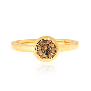 Gouden ring met een SI2 Bruine Diamant (CIRARI) 7225XU