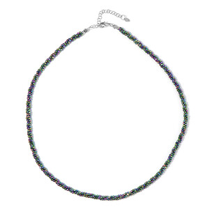 Mystic Hematite Silver Necklace 7262AN