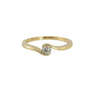 18K SI Diamond Gold Ring 7437UZ