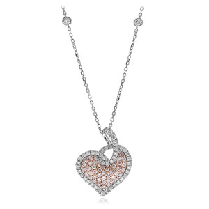 Gouden halsketting met I1 Roze Diamanten (CIRARI) 7450KP