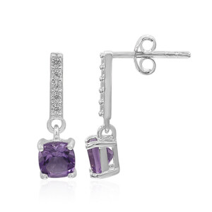 Amethyst Silver Earrings 7491TQ
