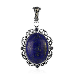 Zilveren hanger met een lapis lazuli (Annette classic) 7562VE