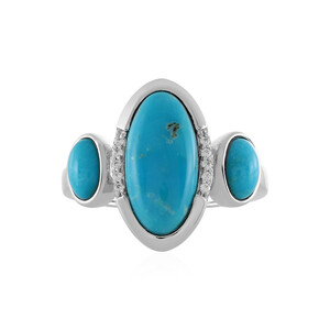 Zilveren ring met een turkoois (MONOSONO COLLECTION) 7709LO