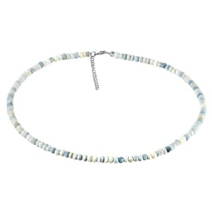 Blauer Opal-Silberhalskette 7896NV