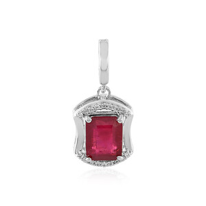 Bemainty Ruby Silver Pendant 8047GD