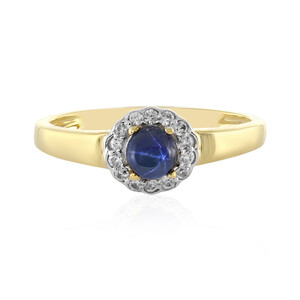 Blue Star Sapphire Silver Ring 8057KO