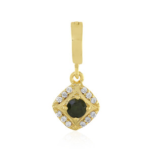 Ceylon Green Zircon Silver Pendant 8143OV