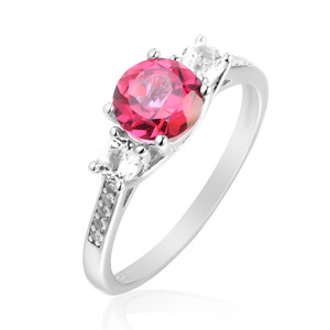 Pink Topaz Silver Ring 8151PX