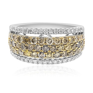 Gouden ring met SI2 Fancy Diamanten (CIRARI)  8180WM