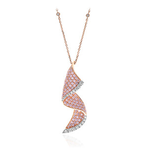 14K I1 Pink Diamond Gold Necklace (CIRARI) 8363LR