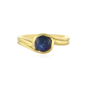 Blue Star Sapphire Silver Ring 8388XB