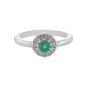 Russischer Smaragd-Silberring 8455LH