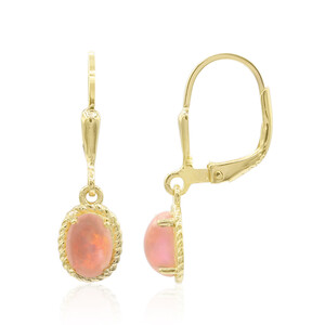 Pink Opal Silver Earrings 8461YG