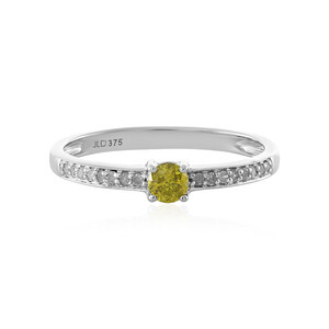 9K I4 Yellow Diamond Gold Ring 8559VG