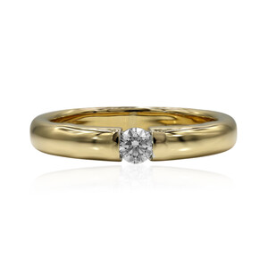 Gouden ring met een IF Diamant (D) (Annette) 8613JN