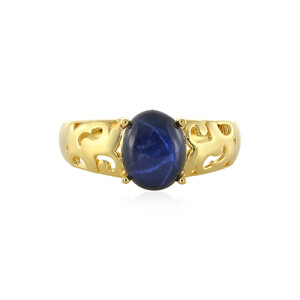 Blue Star Sapphire Silver Ring 8878GK