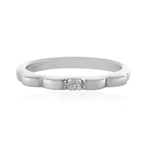 I4 (J) Diamond Silver Ring 9029JE