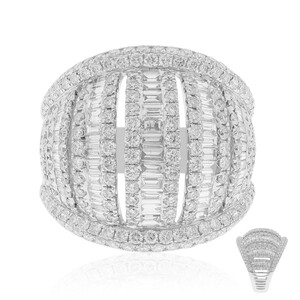 18K VS2 (H) Diamond Gold Ring (CIRARI) 9070KW