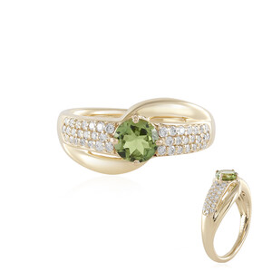 14K Green Tourmaline Gold Ring (AMAYANI) 9151KK