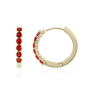 9K Tanzanian Ruby Gold Earrings 9190SC