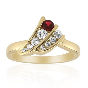 9K Noble Red Spinel Gold Ring (Adela Gold)